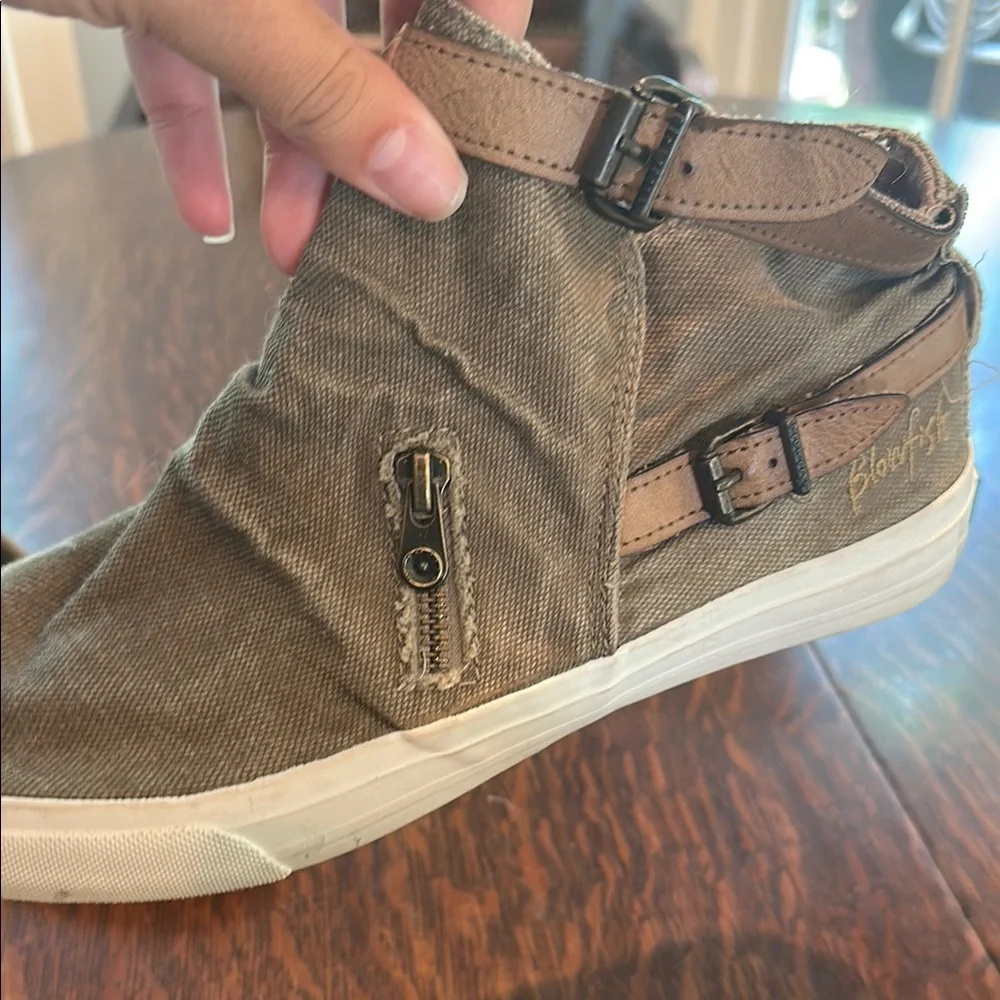 Blowfish Tan High-Top Sneakers